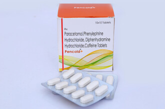 Paracetamol 325 mg+Phenylephrine<br>Hydrochloride 5mg+ Diphenhydramine<br> Hydrochloride 25mg+ Caffeine 30mg